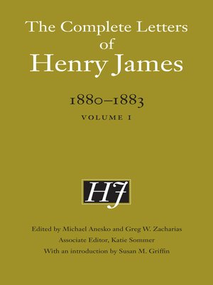 cover image of The Complete Letters of Henry James, 1880–1883